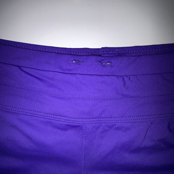Athleta Kata Purple Swim Shorts Swimsuit Bottom Size Large Back Pockets - Picture 3 of 10